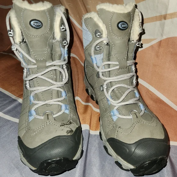 Oboz  Insulated Winter Snow B-Dry Waterproof Gray Boot NWOT 8 - Picture 5 of 6